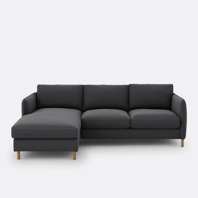 Ecksofa Loméo, Links, Mit Schlaffunktion, 4-sitzer, Polyester
