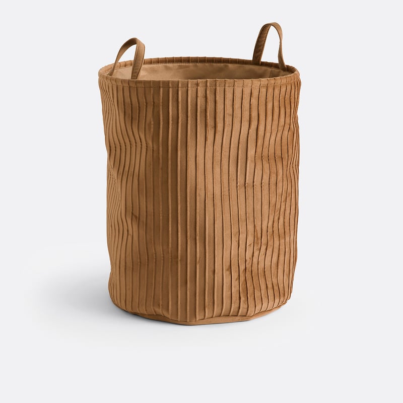 La Redoute Interieurs Wäschesammler Velvetas, Plissee-samt