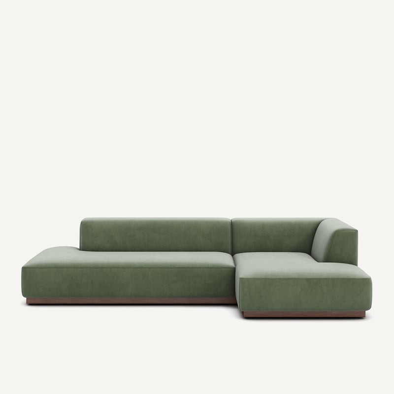 Am.pm Xl-ecksofa Jacopo Mit Ecke Rechts, Samt
