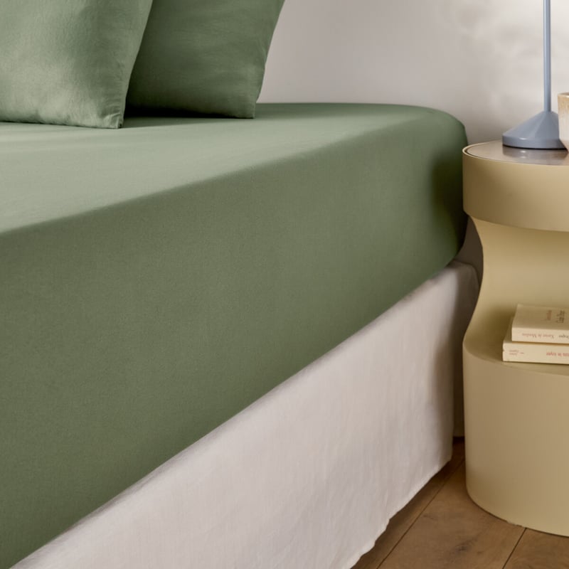 La Redoute Interieurs Fixleintuch Aus Gewaschener Mikrofaser, Recyceltem Polyester, Steghöhe 30 Cm