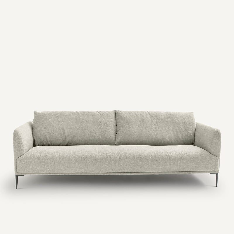 Emmanuel Gallina X Am.pm 3- Oder 4-sitzer-sofa, In Meliertem Bouclé-effekt, Oscar Design Emmanuel Gallina