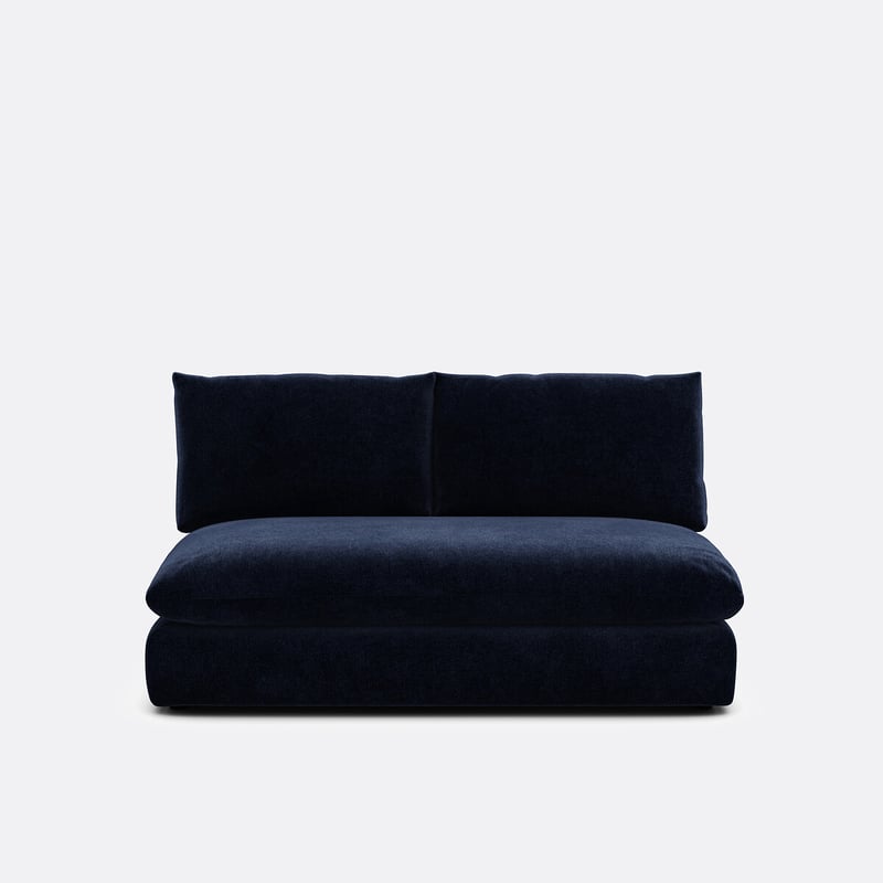 2-sitziges Sitzelement Malo, Für Modulares Sofa, Aus Meliertem Polyester