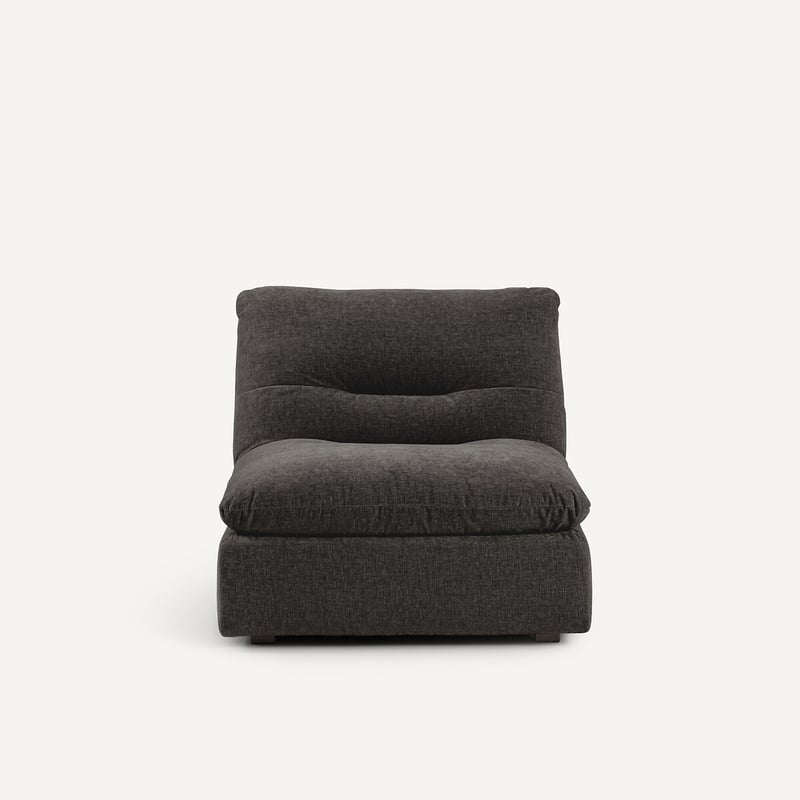 Am.pm Modularer Sessel Giuliano Ohne Armlehnen, Aus Chenille-samt