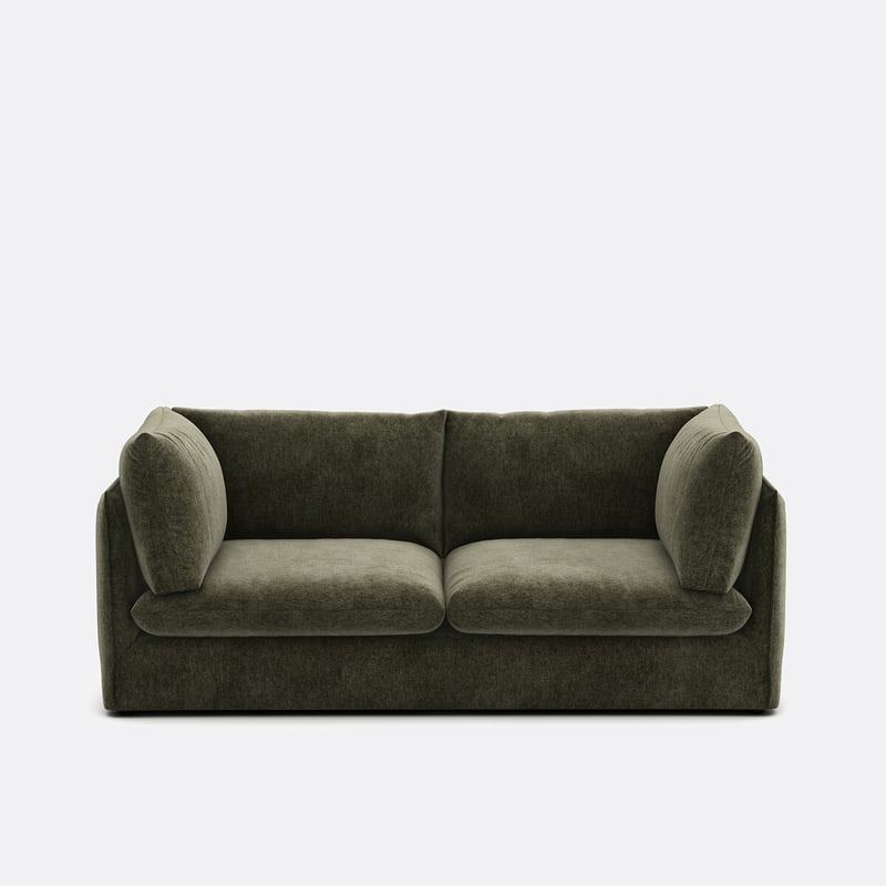 Sofa Malo, Rechtwinnklig, 3-sitzig, Aus Meliertem Polyester