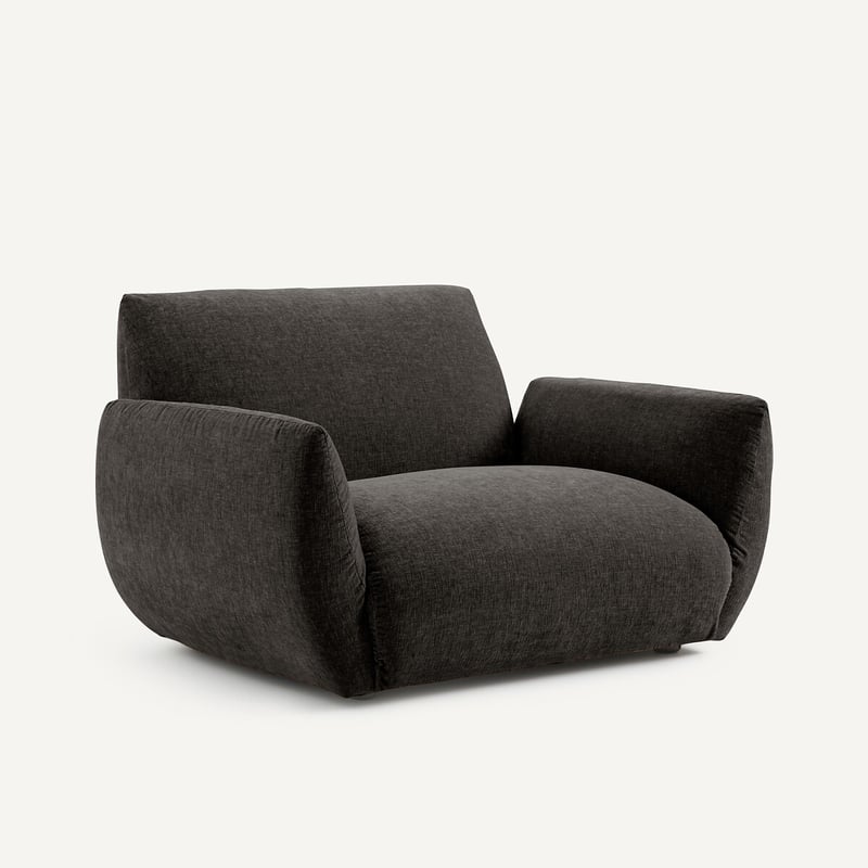 Am.pm Sessel Aus Chenille-samt, Spogano