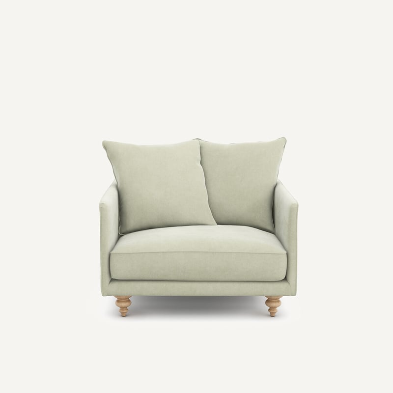 Am.pm Sessel Lazare, Samt Stonewashed