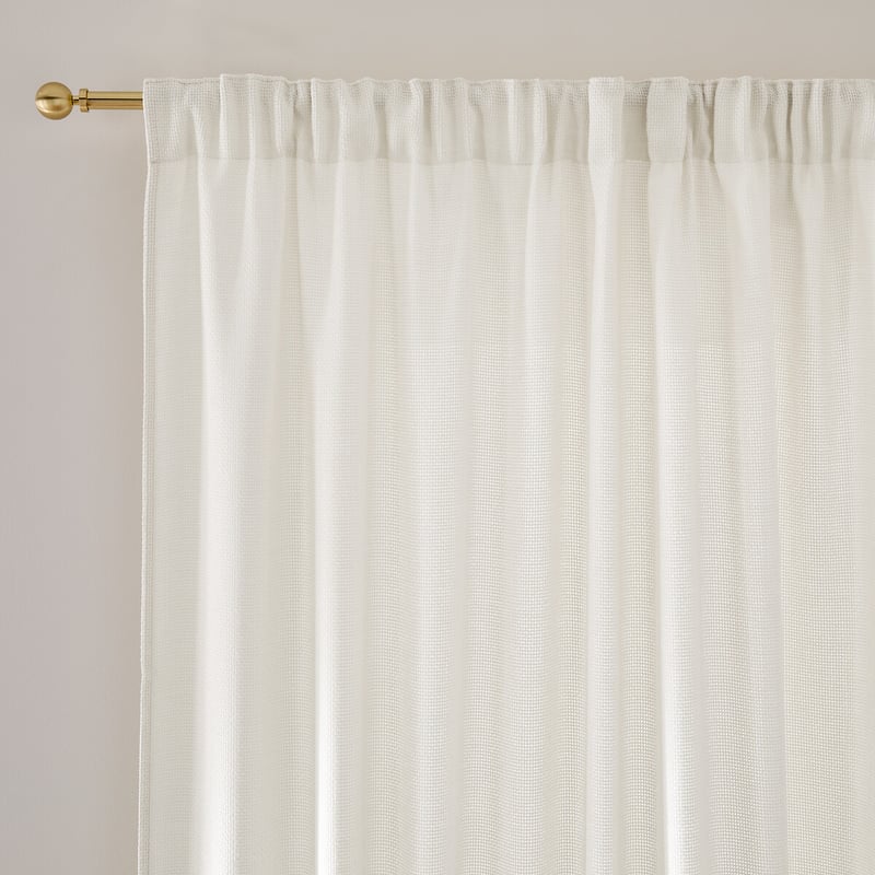 La Redoute Interieurs Halbtransparenter Vorhang Montego, Natté-effekt, Mit Kräuselborte Und Wave-faltung