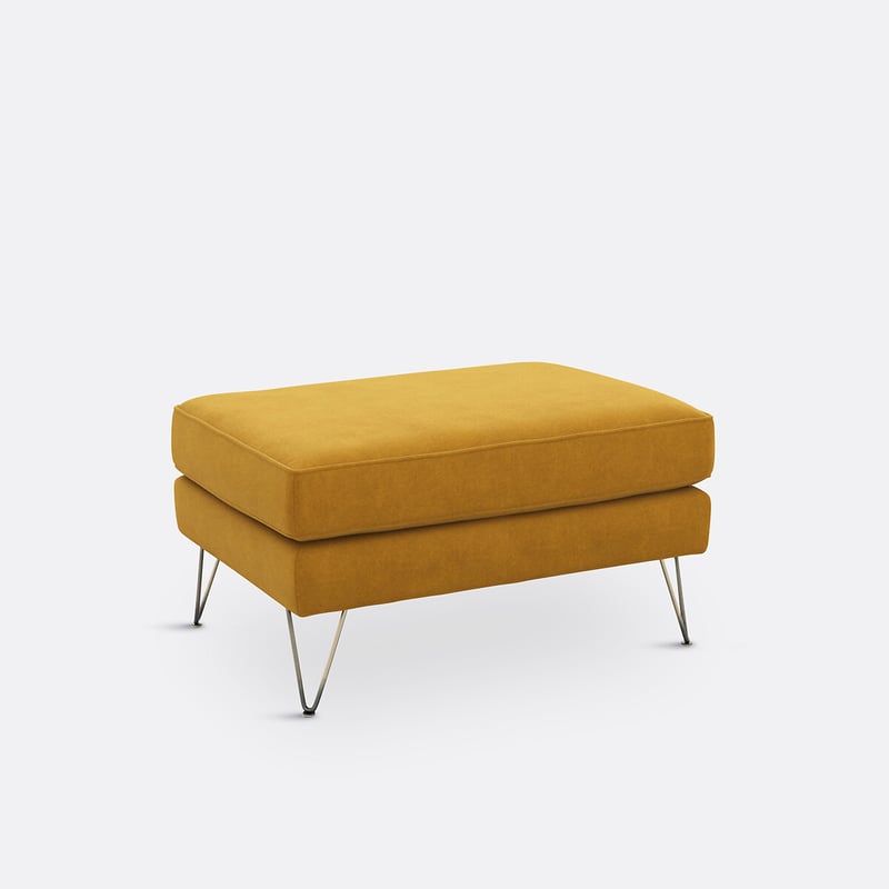 Polsterhocker Topim, Samt