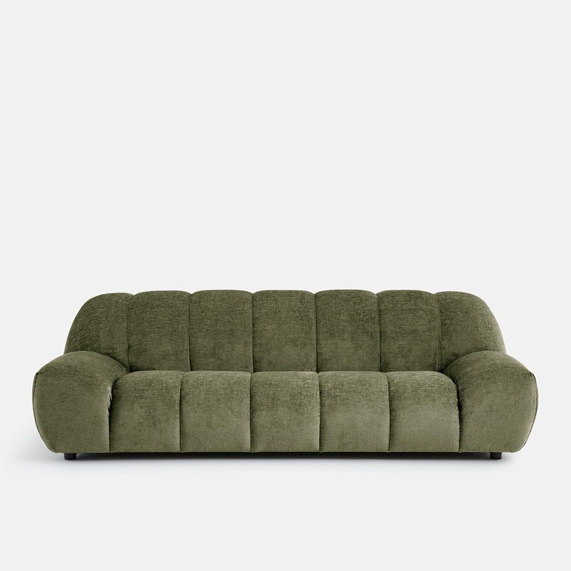 Dickes Velours-sofa 4-sitzer, Nuria