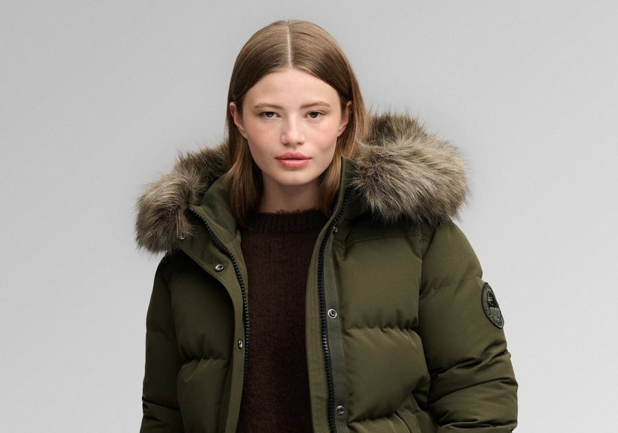 Doudoune à capuche femme