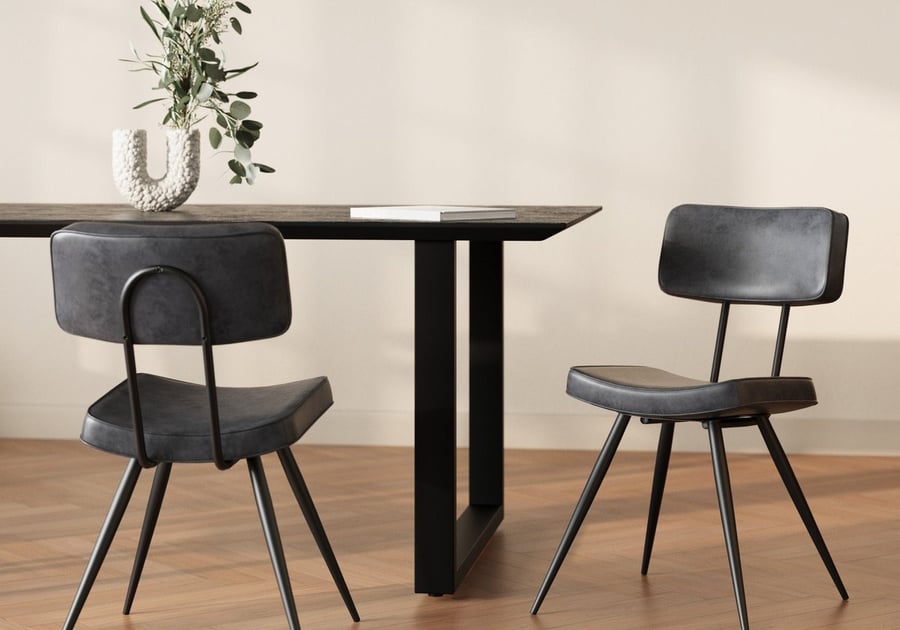 Chaise en cuir