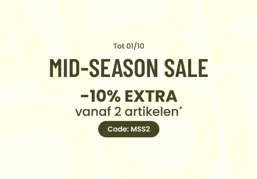 TOT DONDERDAG : 10% EXTRA vanaf 2 artikelen*