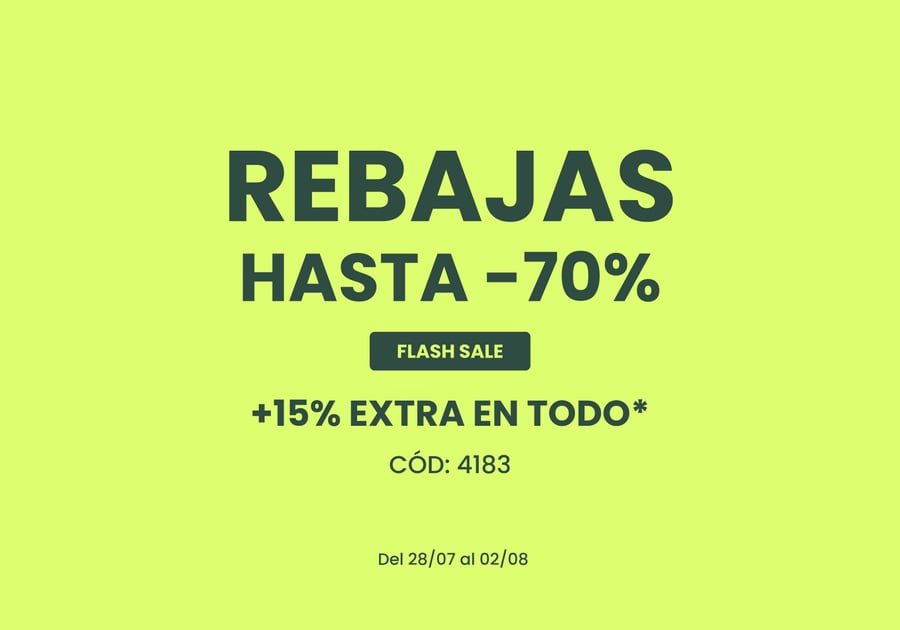 REMATE FINAL hasta -70% + 15% EXTRA en TODO*
