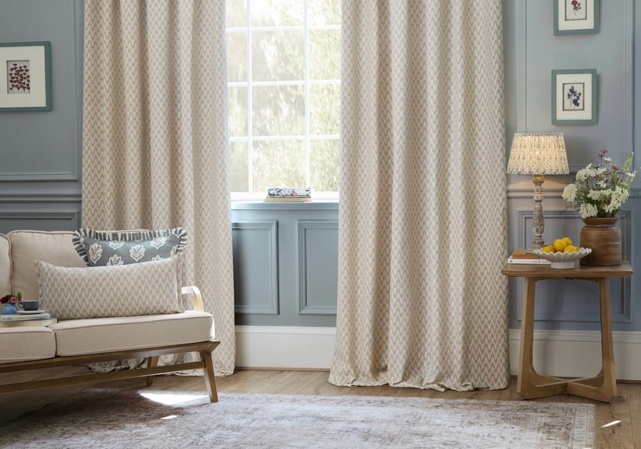 Rideau lin beige