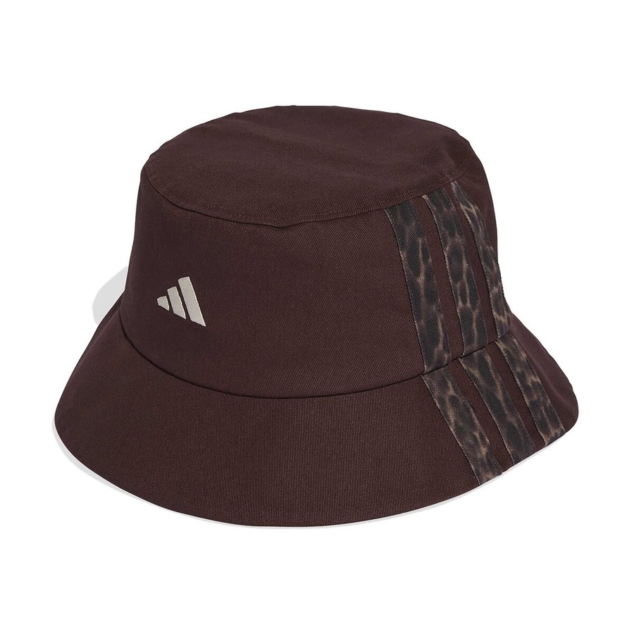帽子 BUCKET 02 HAT COTTON. WEATHER BROWN Sportswear classic graphic bucket hat, brown, Adidas Performance