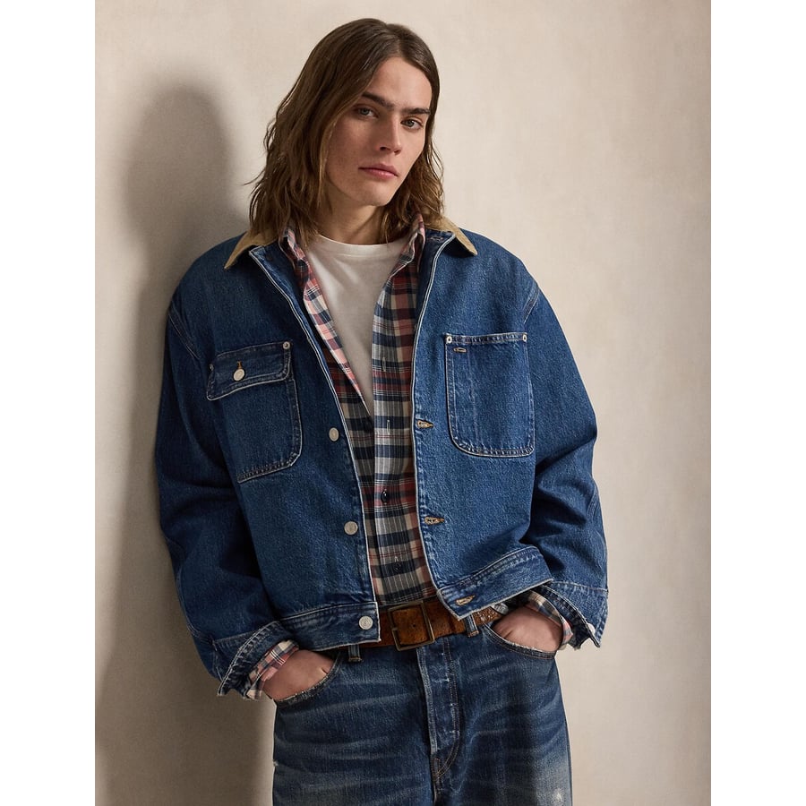 Giacca In Denim Lauren Jeans Co. – Taglia S, Nuova Con Etichette, Blu Classico
