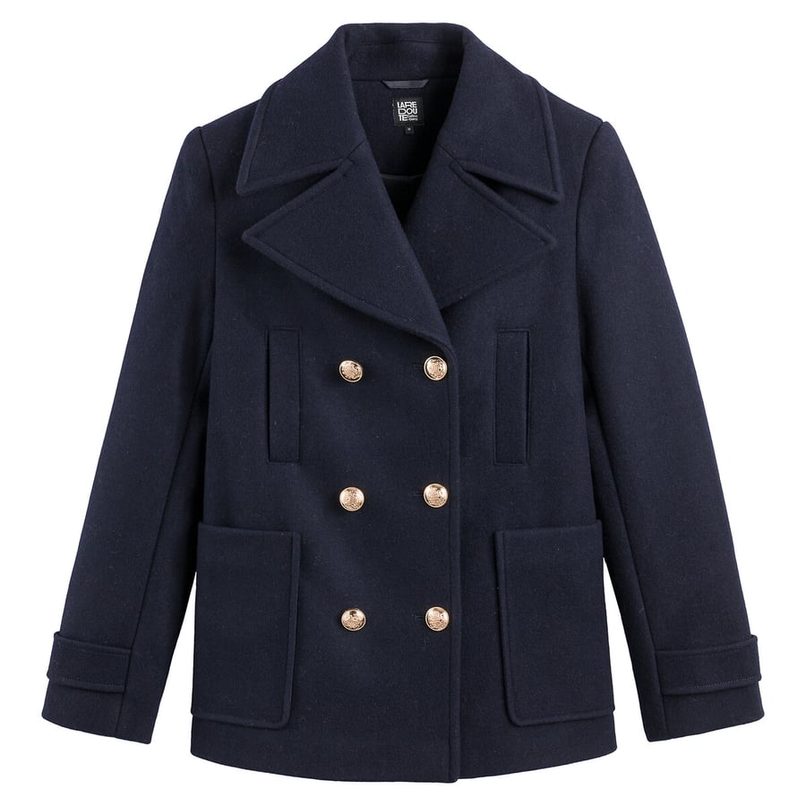 ろろ SKULL BUTTON SHORT PEA COAT 3133T 194b74c2f4a9ac8d6119b7400dafc0