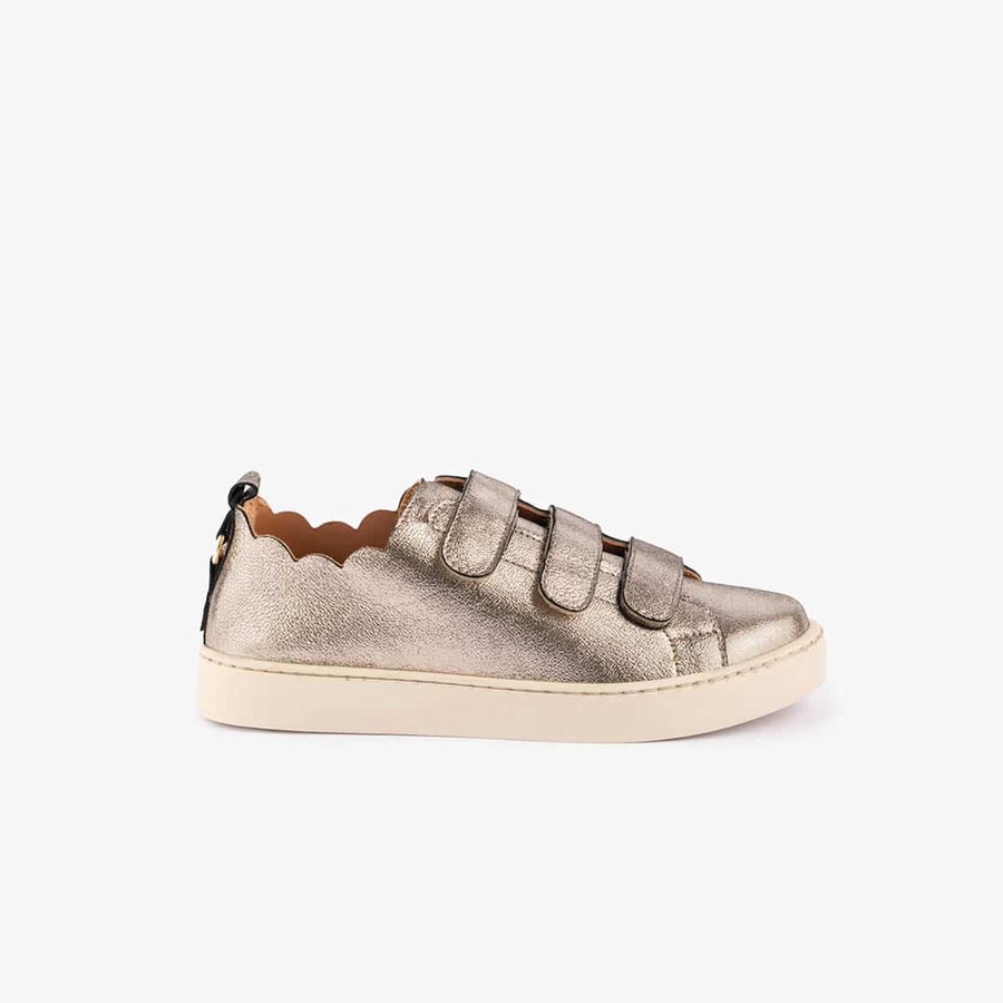 Basket cuir métallisé julianne Maison Toufet | La Redoute