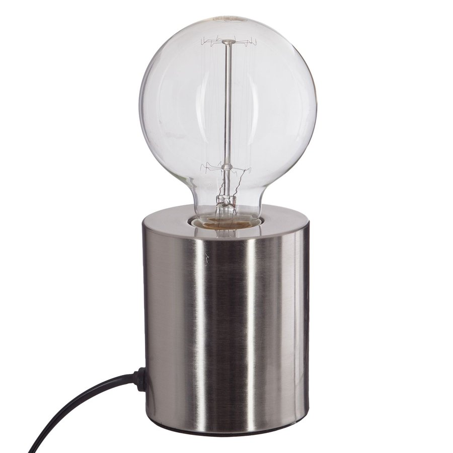 Elégante Lampe de bureau design métal argenté double bras - Ameublement