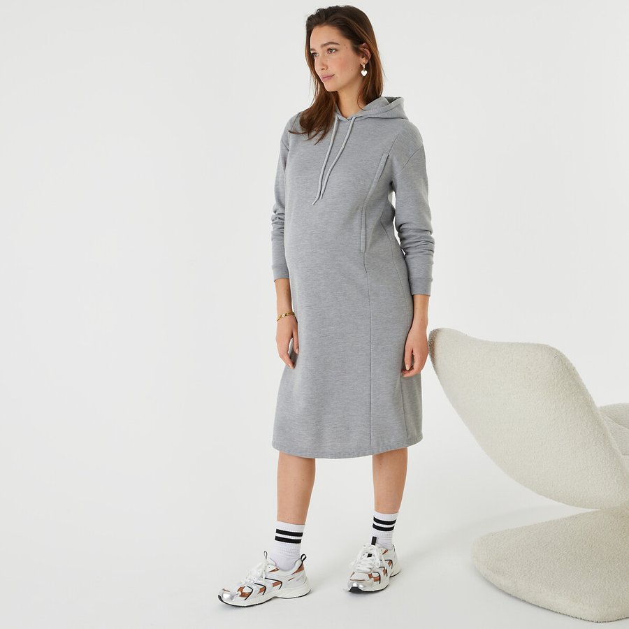 SHEIN Clasi Abo lungo elegante da donna, taglia comoda, nero, con