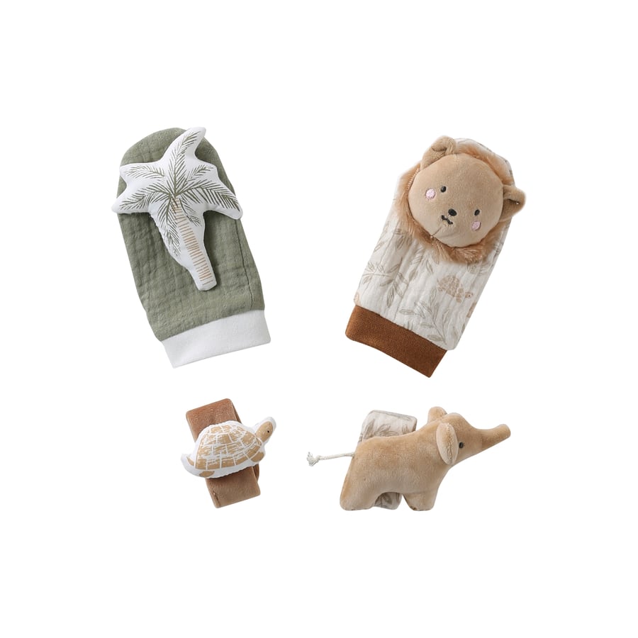 4PCS Chaussette Hochet Bébé, Animal Hochet Pied Main Bebe, Bébé Poignet et Chaussettes Hochet Développement Sensoriel Jouet Education Jouets d'éveil pour 0-12 Mois Garçons Filles | Votre wishlist sur