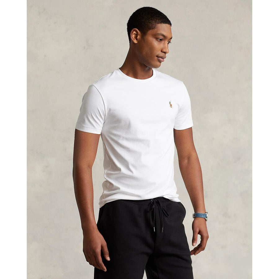 T-shirt slim fit personalizada em algodão macio Polo Ralph Lauren