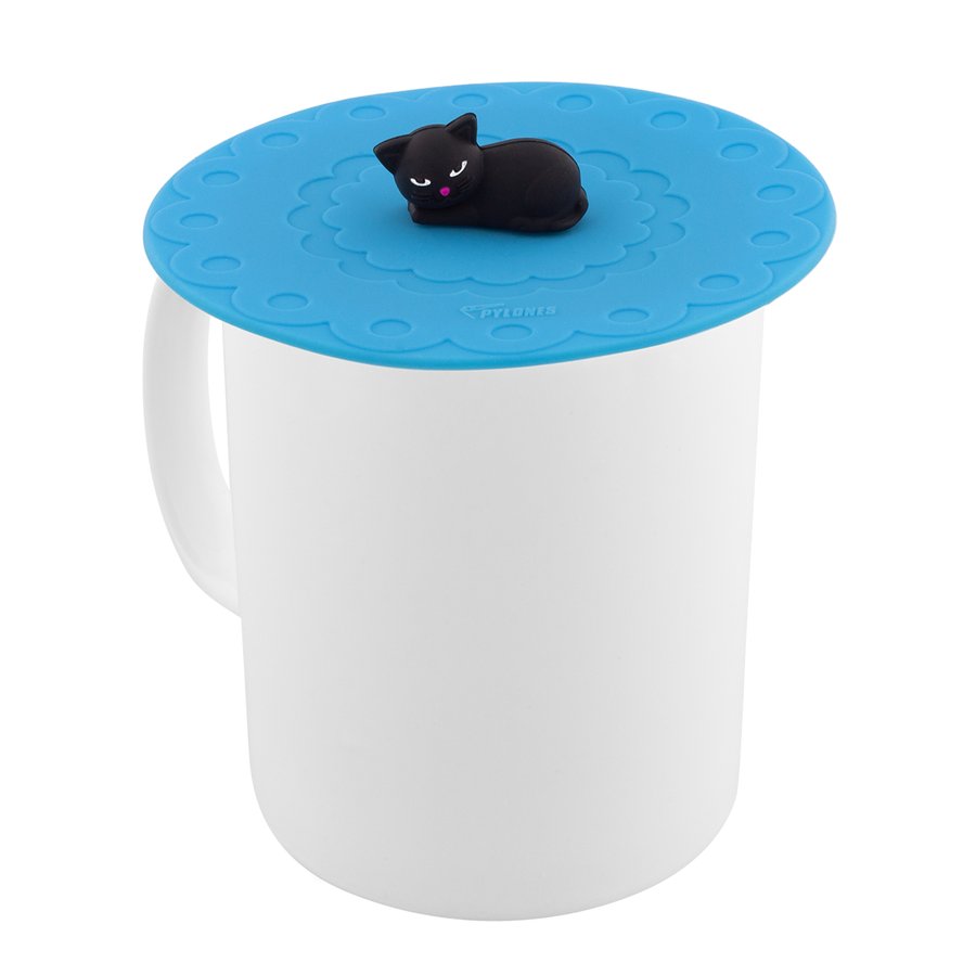 Pylones Set Di 2 Coperchi Per Tazza In Silicone - Motivi Pigro E Volpe - Diametro 10 Cm - Lavabili In Lavastoviglie