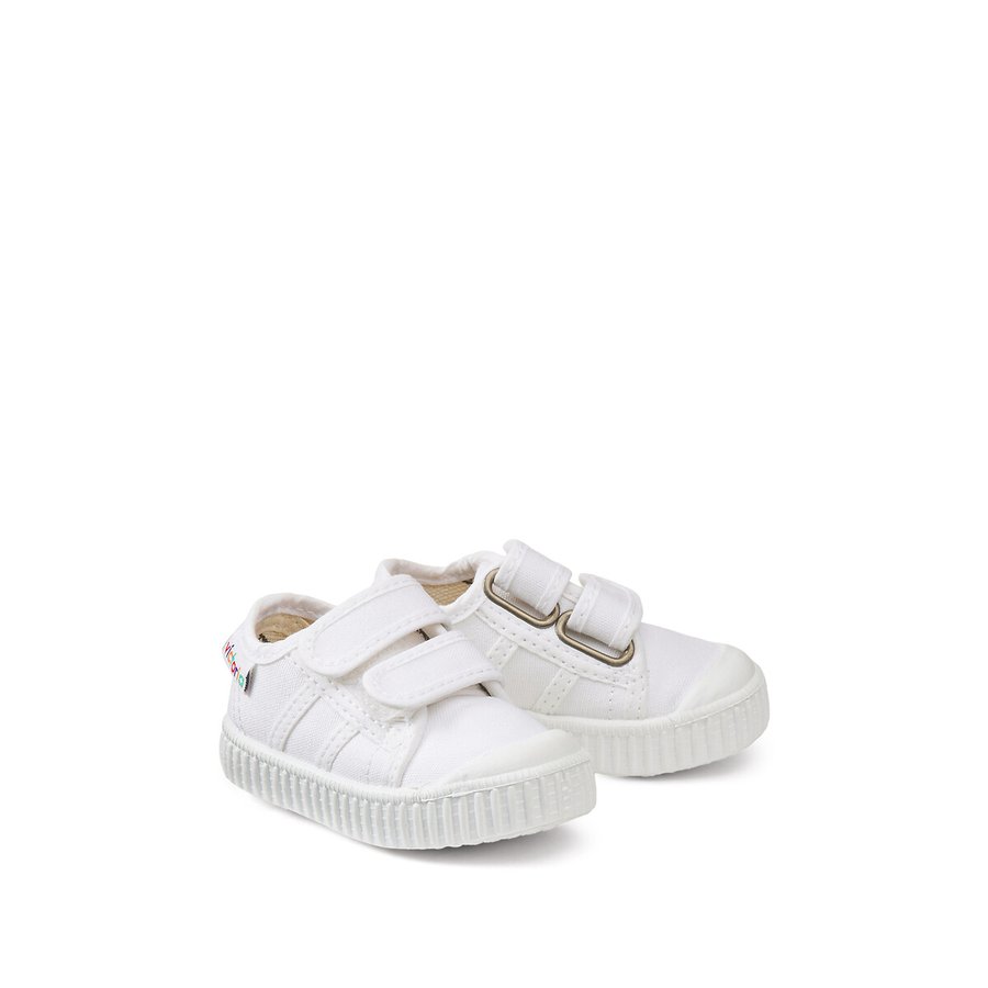 Victoria Sneaker Unisex Bambini Oslo 1256100, Effetto Pelle Con Dettagli A Contrasto, Chiusura Elastica E Strappo, Colori Vari - 4