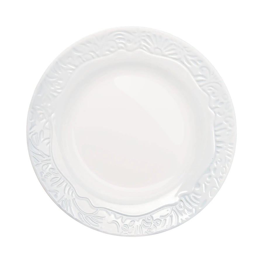 6 assiettes à dessert blanches 19 cm -danbury Couleur blanc
