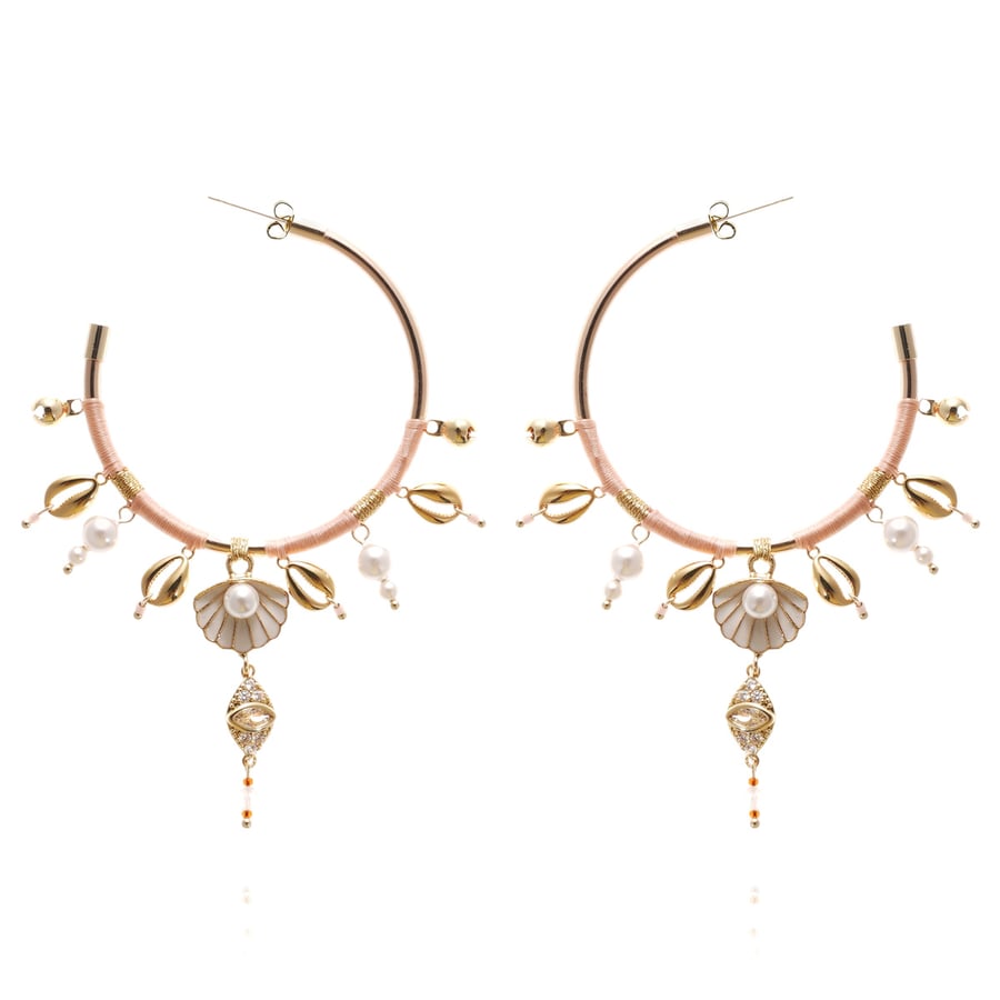 Boucles D'Oreilles Créoles Rondes Cupimatch Acier Inoxydable Hypoallergénique - Lot 4 Paires 7-14mm - Brillantes