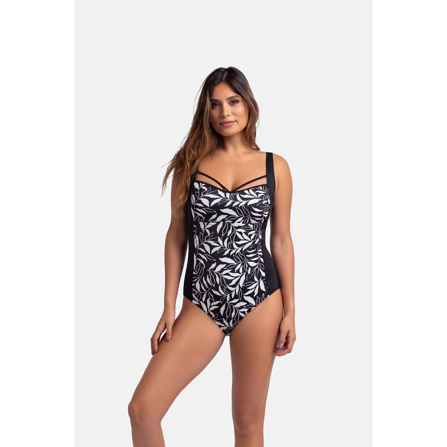 NOROZE Costume Intero Donna Con Nodo Anteriore, Vita Alta, Scollo Profondo E Ritagli, Bikini Monopezzo Modellante, Taglie Forti, Poliestere Ed Elastan