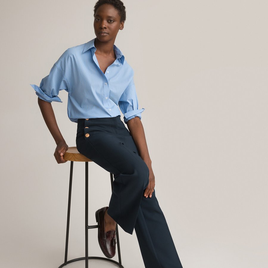 Pantalon large en polyviscose La Redoute Collections | La Redoute