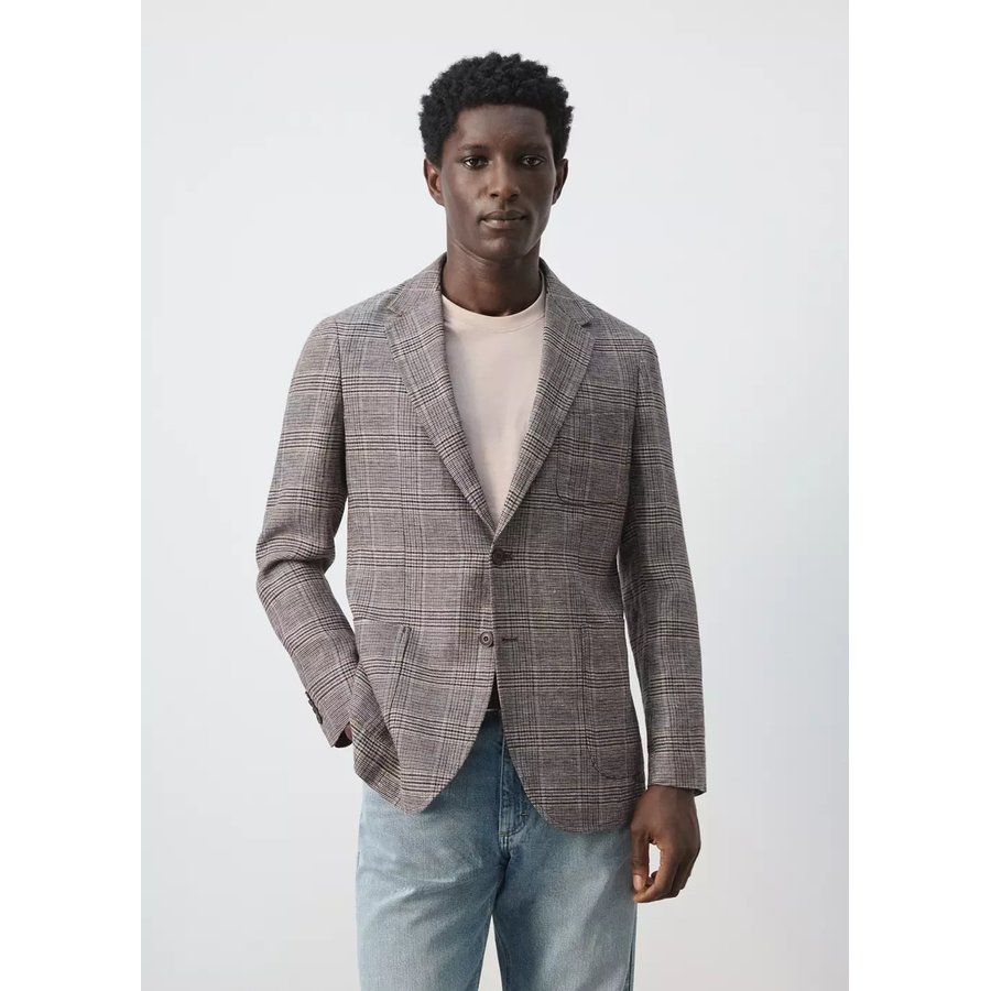 Pantalon Habillé Homme Spier & Mackay, Laine Prince De Galles, Slim Fit Gris, Taille 32