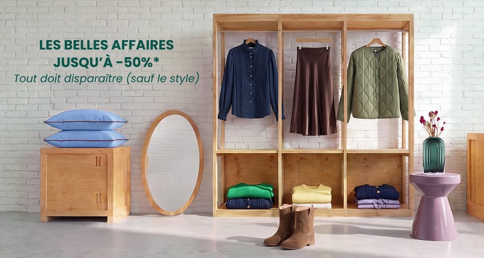 Les belles affaires jusqu’à -50%*