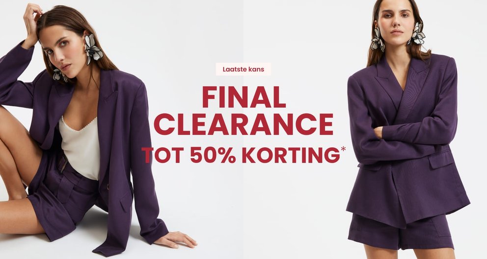 Final clearance Tot 50% korting 