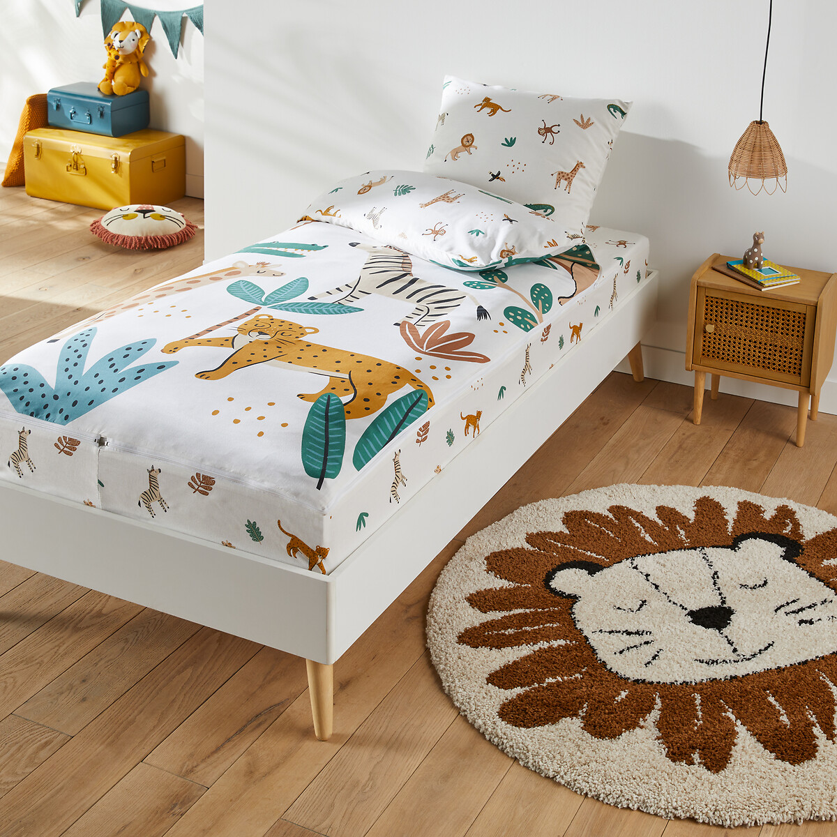 Junglito Animal 100% Cotton Bed Set with Duvet