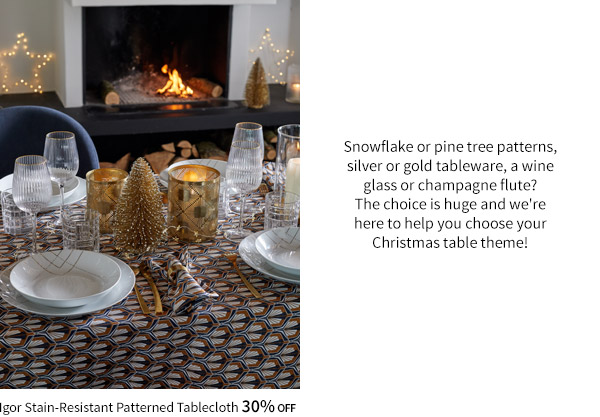 Snowflake or pine tree patterns...