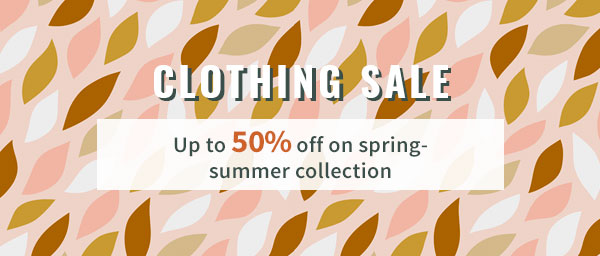 Clothing sale | Up to 50% off