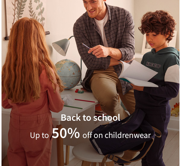 Up to 50% off on childrenwear