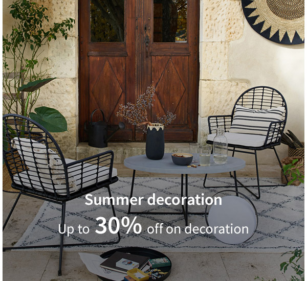 Up to 30% off on decoration