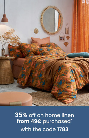 35% off on Home linen from 49€ purchased