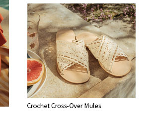 Crochet Cross-Over Mules