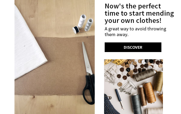 Now's the perfect time to start mending your own clothes!