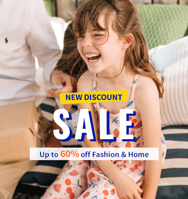 Sale: up to 60% off Fashion and Home