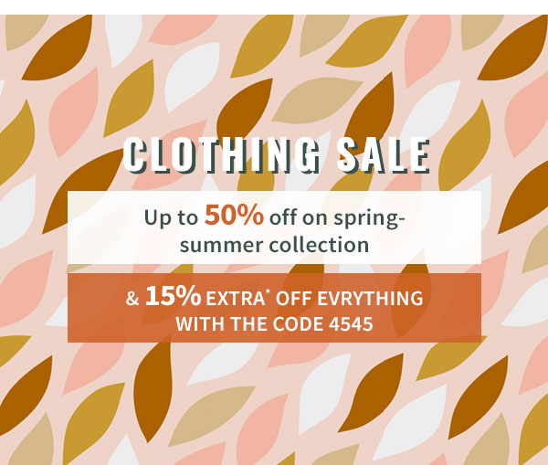 Clothing Sale | Up to 50% off and 15% extra off everything