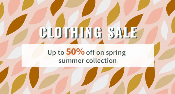 Clothing sale | Up to 50% off