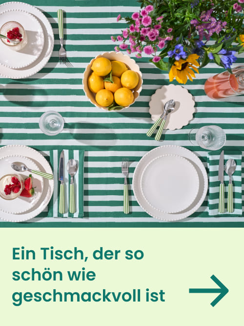 Ein Tisch, der so schön wie geschmackvoll ist