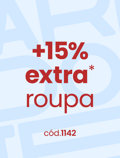 +15%extra* roupa