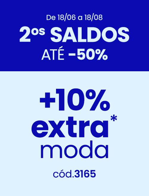 SALDOS até -50% + 10%*extra