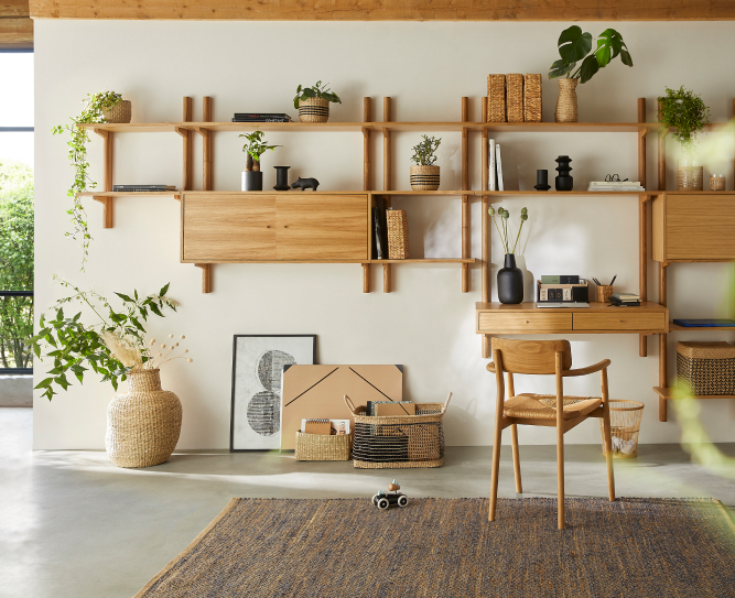 etagere murale badis sur un mur